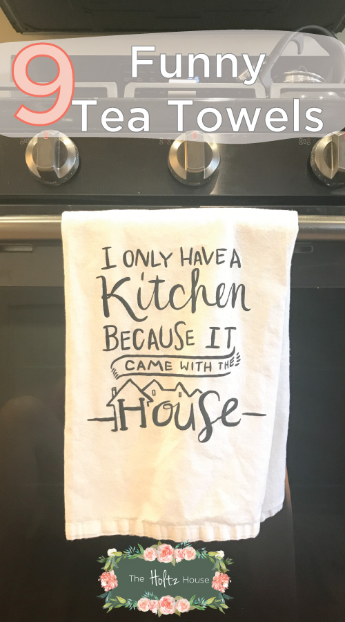If you're looking for a hilarious housewarming or birthday gift, why not go with a funny tea towel for the kitchen?
